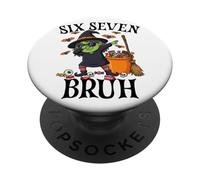 Strega Dabbing Sei Sette Bruh 6 7 Halloween 67 Bruh PopSockets PopGrip Adesivo