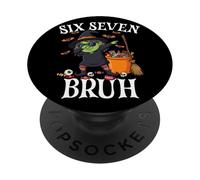 Strega Dabbing Sei Sette Bruh 6 7 Halloween 67 Bruh PopSockets PopGrip Adesivo