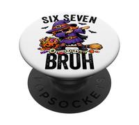 Strega Dabbing Sei Sette Bruh 6 7 Halloween 67 Bruh PopSockets PopGrip Adesivo