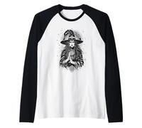 Strega dall'ultima Vita Stregoneria Wiccan Witchy Pagans Maglia con Maniche Raglan