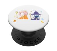 Strega del sole e strega della luna PopSockets PopGrip Adesivo