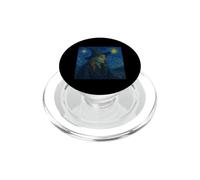 Strega della notte stellata in cappello Van Gogh Halloween Art Parodia PopSockets PopGrip per MagSafe