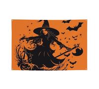 Strega di Halloween Banner Volante Decorazione Del Partito Sfondo Bandiera Festa di Compleanno Fotografia Sfondo Decorazione Striscioni e Segni Decorazione Della Parete Banner Feste Forniture