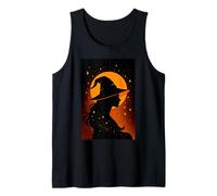 Strega Halloween Carino Occulto Stregoneria Stregoneria Donne Ragazze Canotta