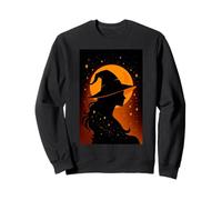Strega Halloween Carino Occulto Stregoneria Stregoneria Donne Ragazze Felpa