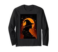 Strega Halloween Carino Occulto Stregoneria Stregoneria Donne Ragazze Maglia a Manica