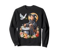 Strega Halloween Cartoon Coquette Christian Cuore Perline Felpa