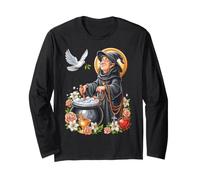Strega Halloween Cartoon Coquette Christian Cuore Perline Maglia a Manica