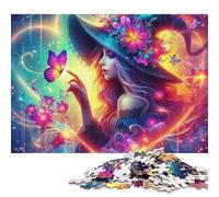 Strega Jigsaw Puzzle in Legnos Adulto Puzzle 1000 Pezzi Divertimento Gioco Regalo Per Amore E Amico Per Gioco Familiare Decorazione Interna Unica Stress Relief 1000pcs (75x50cm)