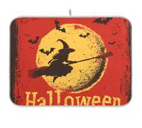 Strega Luna Felice Halloween Riutilizzabile Piatto Stuoia di asciugatura 18x24 Rettangolo Grande Accessori da Cucina per il controsoffitto Decorativo Home Decor Essentials
