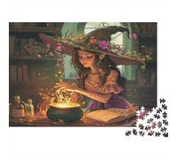 Strega misteriosa6 Puzzle 1000Pcs Decorazione Per La Casa. Rilassamento E Intelligence Per Adulti E Bambini Da 14 Anni 38x26cm/1000pcs