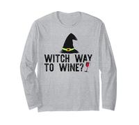 Strega Modo di Vino? Divertente Halloween Bere Meme Maglia a Manica