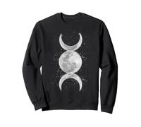 Strega pagana femminista della dea della Tripla Luna Wicca Felpa