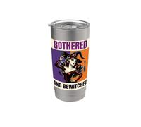 Strega Pinup infastidita e stregata Halloween Bicchiere termico in acciaio inox doppia parete