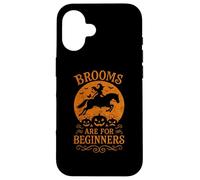 Strega scopa cavallo ragazza Halloween costume cavalli equestre Custodia per iPhone 16