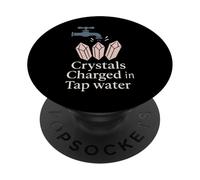 Strega secolare cristallo ironico scettico fasi lunari senza incantesimi PopSockets PopGrip Adesivo