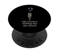 Strega secolare cristallo ironico scettico fasi lunari senza incantesimi PopSockets PopGrip Adesivo