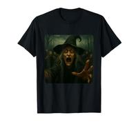 Strega Selfie Zombies Apocalisse Umorismo Divertente Halloween Maglietta