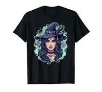 Strega spettrale per Halloween Maglietta con Stampa Grafica Economica