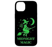 Strega sulla luna Magia Halloween e arte mistica Custodia per iPhone 14 Plus