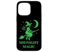 Strega sulla luna Magia Halloween e arte mistica Custodia per iPhone 14 Pro Max