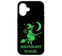 Strega sulla luna Magia Halloween e arte mistica Custodia per iPhone 16