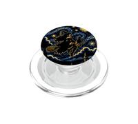 Strega Tarocchi Notte Stary Gatto Luna Gatto Gotico Halloween PopSockets PopGrip per MagSafe