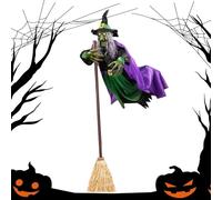 Strega volante decorazione di Halloween - Decorazioni realistiche di Halloween strega, decorazione esterna di Halloween | Strega volante che l'albero di Halloween decorazione del giardino di