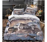 Strega Volante Set Di Copripiumino Set di 3 Pezzi morbida microfibra stampa di 3D cerniera nascosta con federa Scena della notte di Halloween copripiumino for coppie e adulti Super king（260x220cm）