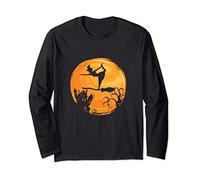 Strega Yoga Divertente Halloween Yoga Strega Amante Occulto Maglia a Manica