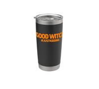 Streghe abbinate Halloween Buona strega solo scherzando Bicchiere termico in acciaio inox doppia parete