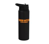 Streghe abbinate Halloween Buona strega solo scherzando Stainless Steel Insulated Water Bottle
