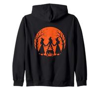 Streghe Circle Calderone Halloween Luna Felpa con Cappuccio
