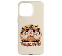 Streghe di pollo divertenti stasera voliamo Halloween Custodia per iPhone 15 Pro Max