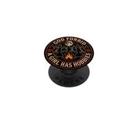 Streghe Dio non voglia che una ragazza abbia hobby Moon Campfire PopSockets PopGrip Adesivo