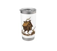 Streghe Folklore Cabina Scura Design Bicchiere termico in acciaio inox doppia parete