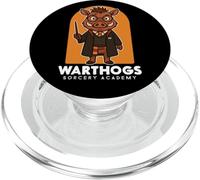 Stregoneria Accademia Mago Facocero Con Mago Magico Bacchetta Incantesimo Parodia PopSockets PopGrip per MagSafe