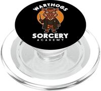 Stregoneria Accademia Mago Facocero Con Mago Magico Bacchetta Incantesimo Parodia PopSockets PopGrip per MagSafe