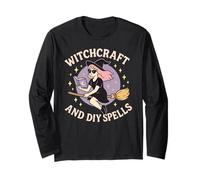 Stregoneria e incantesimi fai da te carino pastello strega ragazza di Halloween Maglia a Manica