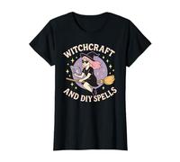 Stregoneria e incantesimi fai da te carino pastello strega ragazza di Halloween Maglietta