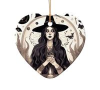 Stregoneria magica stregoneria bohémien disegno natale ornamenti in ceramica decorazione per camera casa, regali, fattoria albero di Natale Haning