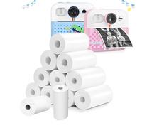 Strehknewen Carta Termica per Fotocamera Bambini - 12 Rotoli 57mm x 30mm x 6m, Senza BPA, per Mini Stampante Termica e Macchine Fotografiche Istantanee