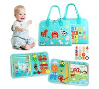 Strehknewen Montessori Giocattolo Busy Board da 3 Anni, Gioco educativo per Lo Sviluppo della motricità e dell’autonomia, Gioco da Viaggio - Regalo per Bambine e Bambini