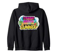 Streight Outta Summer Ritorno a scuola Primo giorno Autunno Autunno Felpa con Cappuccio