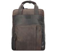 Strellson Brick Lane Zaino marrone scuro, pelle, uomo, 15L