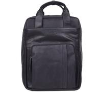 Strellson Brick Lane Zaino nero, pelle, uomo, 15L