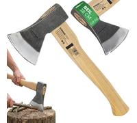 STREND PRO accetta A613 Sandblaster 800 g | manico in frassino 380 mm | testa sabbiata e verniciata | campeggio, giardino e legna da accensione