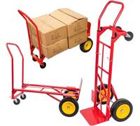 STREND PRO Carrello Pieghevole 2 in 1 | Carrello Portapacchi 350 kg | Carrello a Piattaforma e Carrellino con Ruote Portatutto | Ideale per Trasporto Materiali | Carrello con Ruote Manuale
