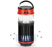STREND PRO Lampada da Campeggio Ricaricabile con Zanzariera e Solare, Batteria per Lampada LED con Cavo USB-C, Batteria Zanzariera Elettrica per Insetti, Accessori da Camper/Viaggio/W