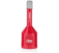 STREND PRO Punta Diamantata per Piastrelle 8 mm | PREMIUM Punta da 8 mm per Smerigliatrice Angolare | Cono per Piastrelle | Trapano Diamantato per Gres/Ceramica/Vetro/Porcellana | Fresa Diamantata